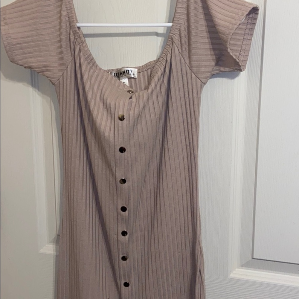 Tan Bodycon dress